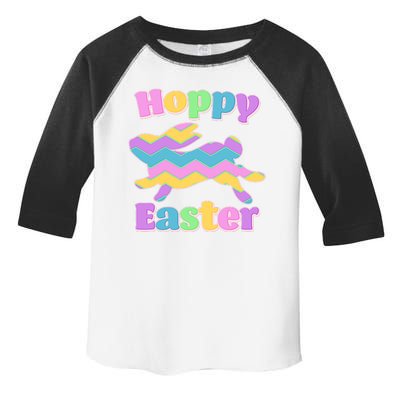 Cute Hoppy Easter Colorful Easter Bunny Toddler Fine Jersey T-Shirt