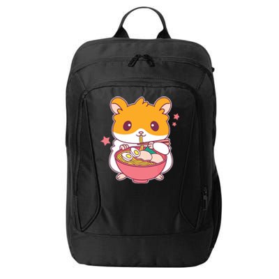 Cute Hamster Eating Ramen Hamster Lovers City Backpack