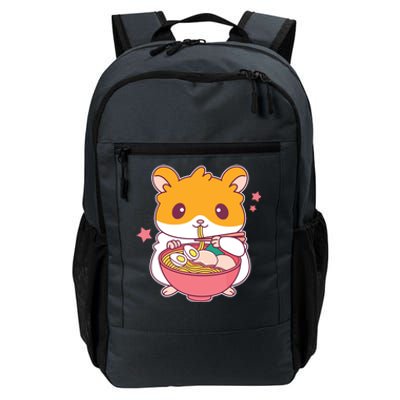 Cute Hamster Eating Ramen Hamster Lovers Daily Commute Backpack