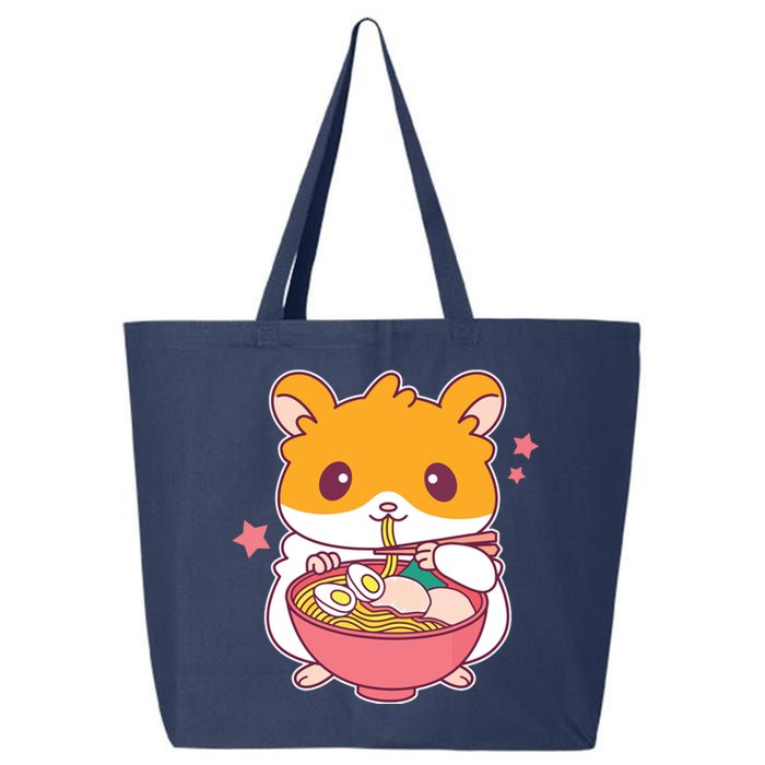 Cute Hamster Eating Ramen Hamster Lovers 25L Jumbo Tote