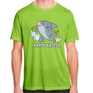 Cute Happy Easter Day Egg Hunt Orca Shark Funny Gift Adult ChromaSoft Performance T-Shirt