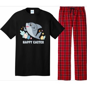 Cute Happy Easter Day Egg Hunt Orca Shark Funny Gift Pajama Set