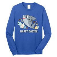 Cute Happy Easter Day Egg Hunt Orca Shark Funny Gift Long Sleeve Shirt