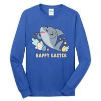 Cute Happy Easter Day Egg Hunt Orca Shark Funny Gift Tall Long Sleeve T-Shirt