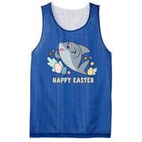 Cute Happy Easter Day Egg Hunt Orca Shark Funny Gift Mesh Reversible Basketball Jersey Tank