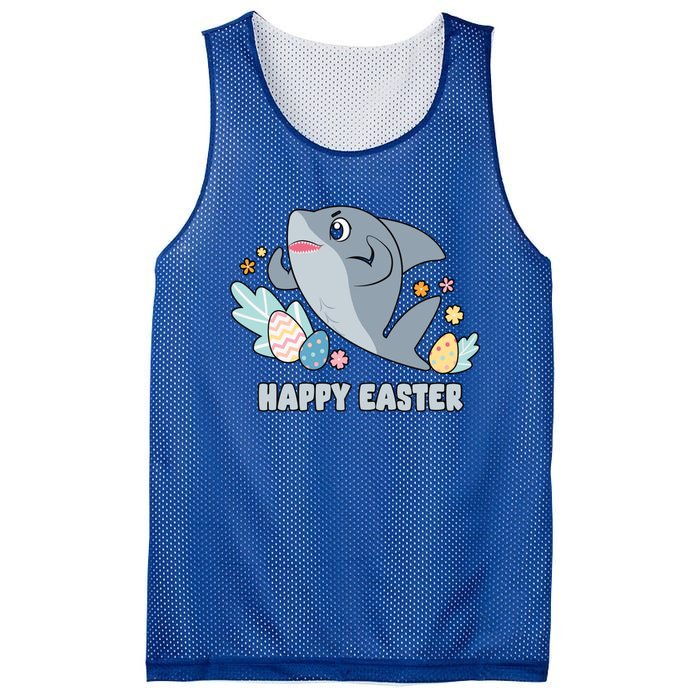 Cute Happy Easter Day Egg Hunt Orca Shark Funny Gift Mesh Reversible Basketball Jersey Tank