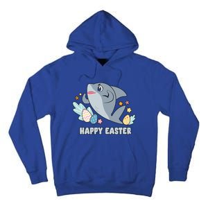 Cute Happy Easter Day Egg Hunt Orca Shark Funny Gift Tall Hoodie