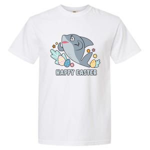 Cute Happy Easter Day Egg Hunt Orca Shark Funny Gift Garment-Dyed Heavyweight T-Shirt