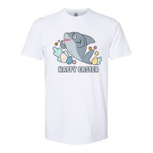 Cute Happy Easter Day Egg Hunt Orca Shark Funny Gift Softstyle CVC T-Shirt