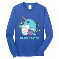 Cute Happy Easter Day Egg Hunter Orca Whale Gift Long Sleeve Shirt