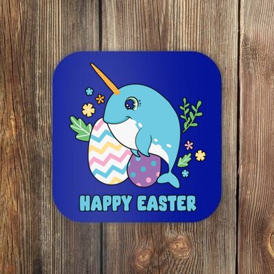 Cute Happy Easter Day Egg Hunter Orca Whale Gift Coaster