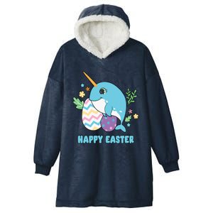 Cute Happy Easter Day Egg Hunter Orca Whale Gift Hooded Wearable Blanket