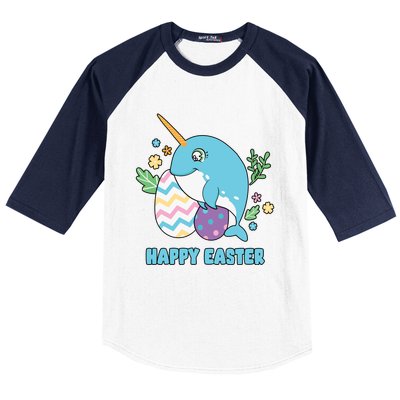 Cute Happy Easter Day Egg Hunter Orca Whale Gift Baseball Sleeve Shirt