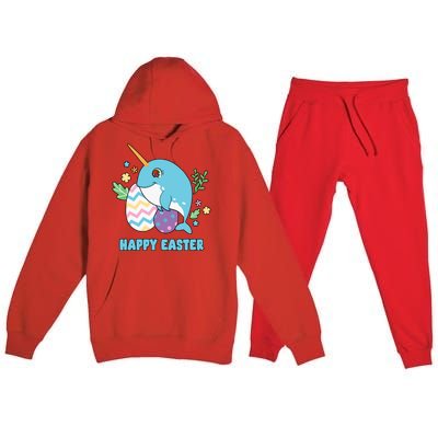 Cute Happy Easter Day Egg Hunter Orca Whale Gift Premium Hooded Sweatsuit Set