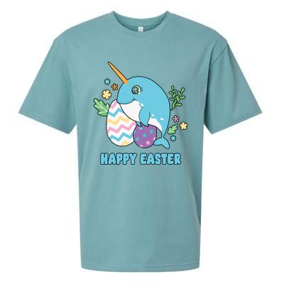 Cute Happy Easter Day Egg Hunter Orca Whale Gift Sueded Cloud Jersey T-Shirt