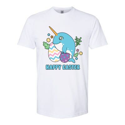 Cute Happy Easter Day Egg Hunter Orca Whale Gift Softstyle CVC T-Shirt