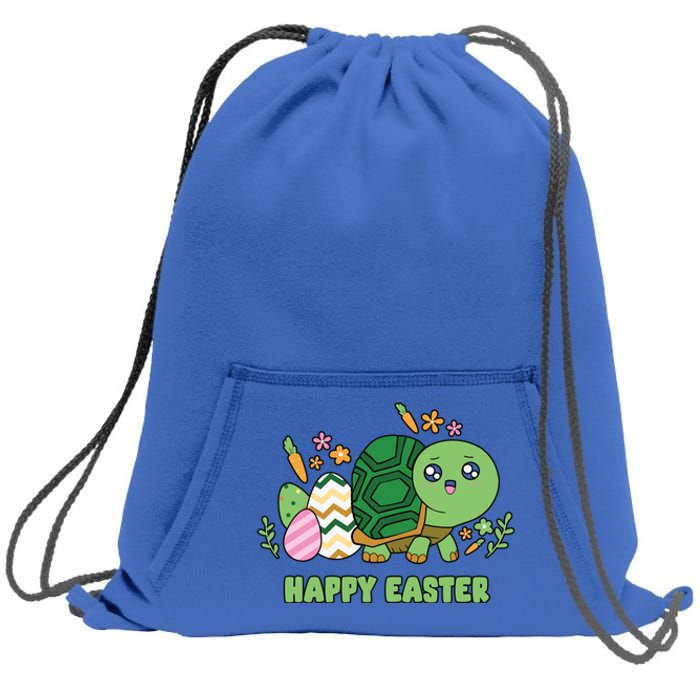 Cute Happy Easter Day Egg Hunter Turtle Cute Gift Sweatshirt Cinch Pack Bag