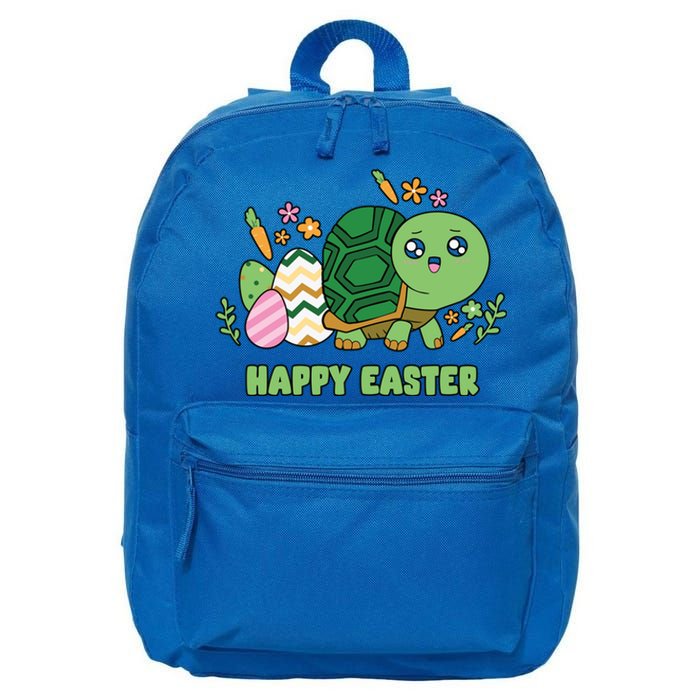 Cute Happy Easter Day Egg Hunter Turtle Cute Gift 16 in Basic Backpack