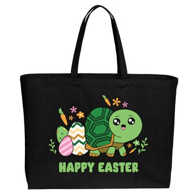 Cute Happy Easter Day Egg Hunter Turtle Cute Gift Cotton Canvas Jumbo Tote