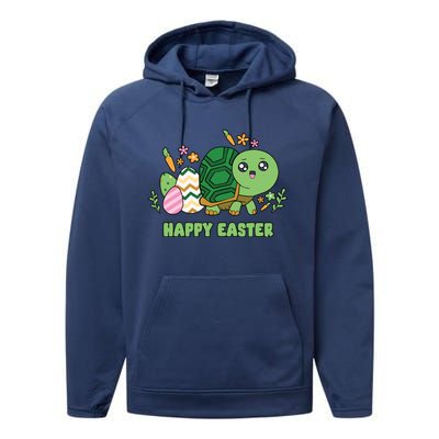 Cute Happy Easter Day Egg Hunter Turtle Cute Gift Performance Fleece Hoodie