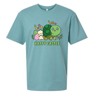 Cute Happy Easter Day Egg Hunter Turtle Cute Gift Sueded Cloud Jersey T-Shirt