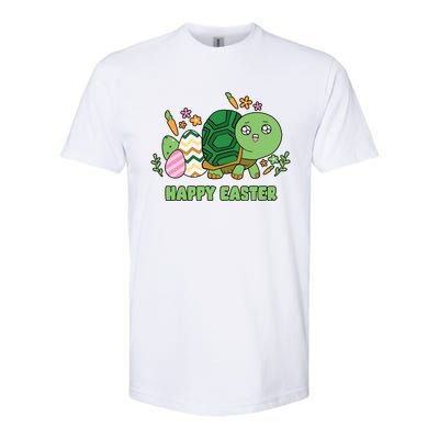 Cute Happy Easter Day Egg Hunter Turtle Cute Gift Softstyle CVC T-Shirt