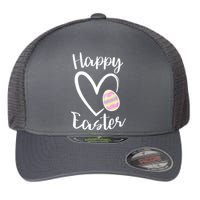 Cute Happy Easter Heart Pastel Easter Outfit Premium Flexfit Unipanel Trucker Cap