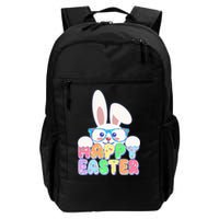Cute Happy Easter Bunny Rabbit With Glasses Backpack