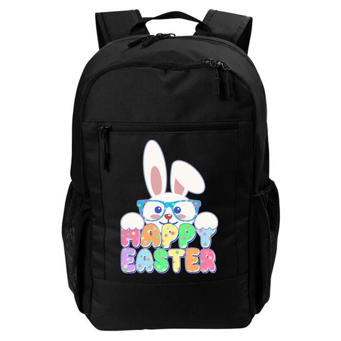 Cute Happy Easter Bunny Rabbit With Glasses Backpack