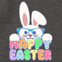 Cute Happy Easter Bunny Rabbit With Glasses Vector Backpack