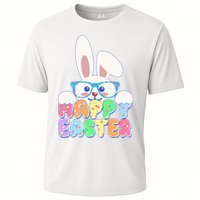 Cute Happy Easter Bunny Rabbit With Glasses Cooling Performance Crew T-Shirt