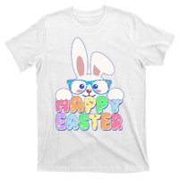 Cute Happy Easter Bunny Rabbit With Glasses T-Shirt