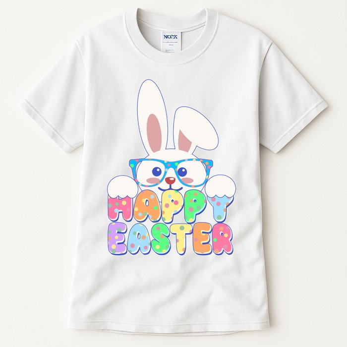 Cute Happy Easter Bunny Rabbit With Glasses Tall T-Shirt