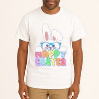 Cute Happy Easter Bunny Rabbit With Glasses Tall T-Shirt