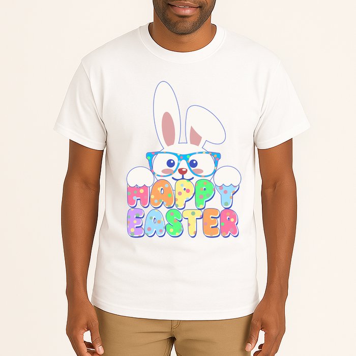Cute Happy Easter Bunny Rabbit With Glasses Tall T-Shirt