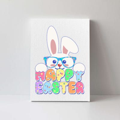 Cute Happy Easter Bunny Rabbit With Glasses Canvas