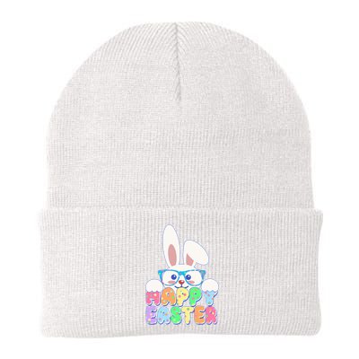 Cute Happy Easter Bunny Rabbit With Glasses Beanie