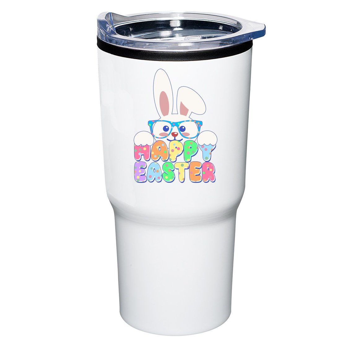 Cute Happy Easter Bunny Rabbit With Glasses Tumbler