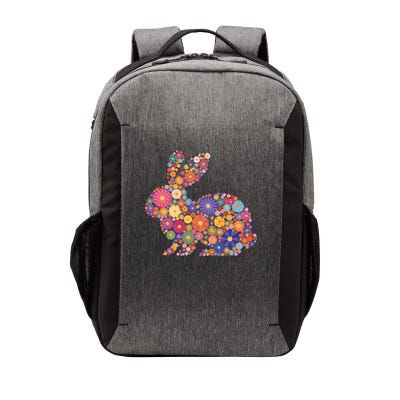 Cute Happy Easter Bunny Retro Spring Flowers  Vector Backpack