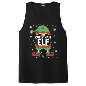 Curly Hair Elf Gift Matching Family Group Party Christmas Gift PosiCharge Competitor Tank