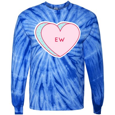 Candy Heart Ew Gift Tie-Dye Long Sleeve Shirt