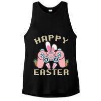 Cute Happy Easter Bunny Game Controller Ladies PosiCharge Tri-Blend Wicking Tank