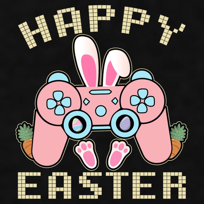 Cute Happy Easter Bunny Game Controller Ladies PosiCharge Tri-Blend Wicking Tank