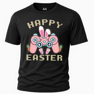 Cute Happy Easter Bunny Game Controller Performance Shirt