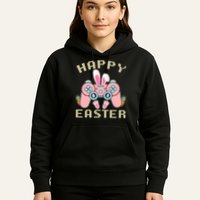 Cute Happy Easter Bunny Game Controller Hoodie