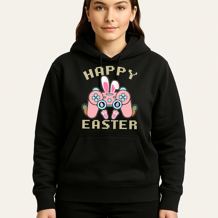 Cute Happy Easter Bunny Game Controller Hoodie