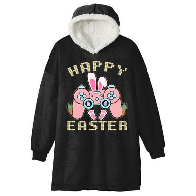 Cute Happy Easter Bunny Game Controller Hooded Wearable Blanket