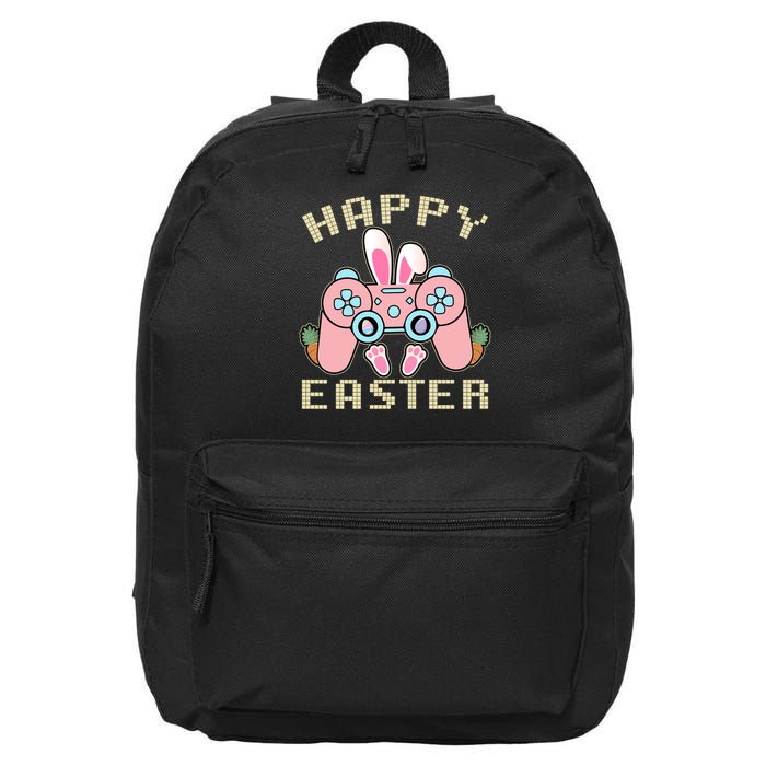 Cute Happy Easter Bunny Game Controller 16 in Basic Backpack