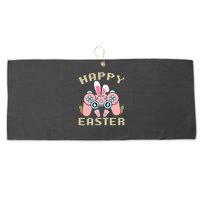 Cute Happy Easter Bunny Game Controller Large Microfiber Waffle Golf Towel
