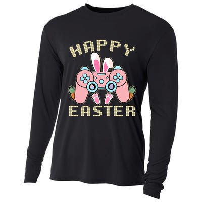 Cute Happy Easter Bunny Game Controller Cooling Performance Long Sleeve Crew